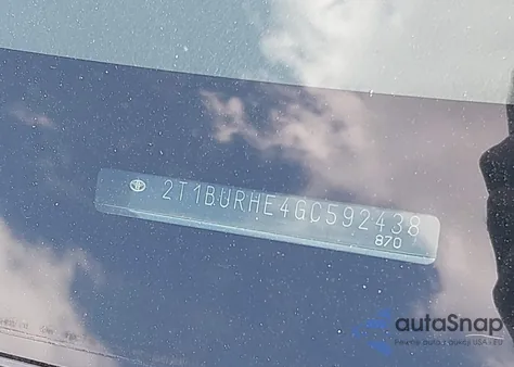 2016 Toyota Corolla S Plus from USA, damaged, VIN 2T1BURHE4GC592438